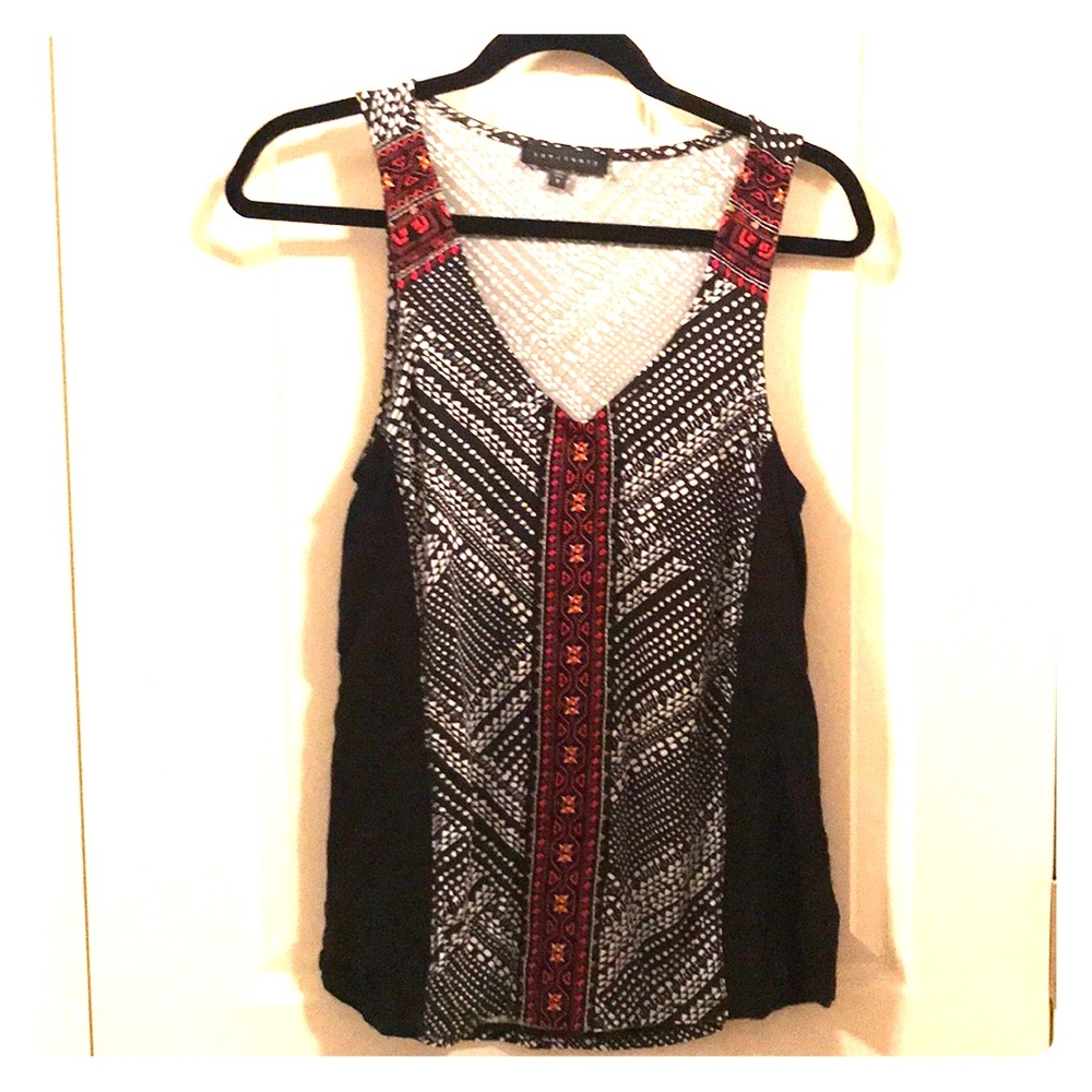 Sanctuary black and white tank from evereve.